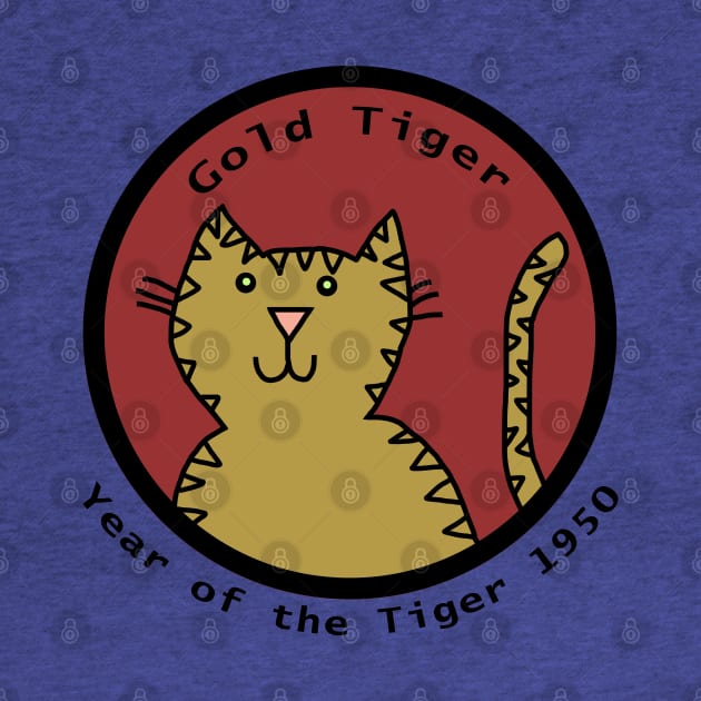 Year of the Gold Tiger 1950 by ellenhenryart